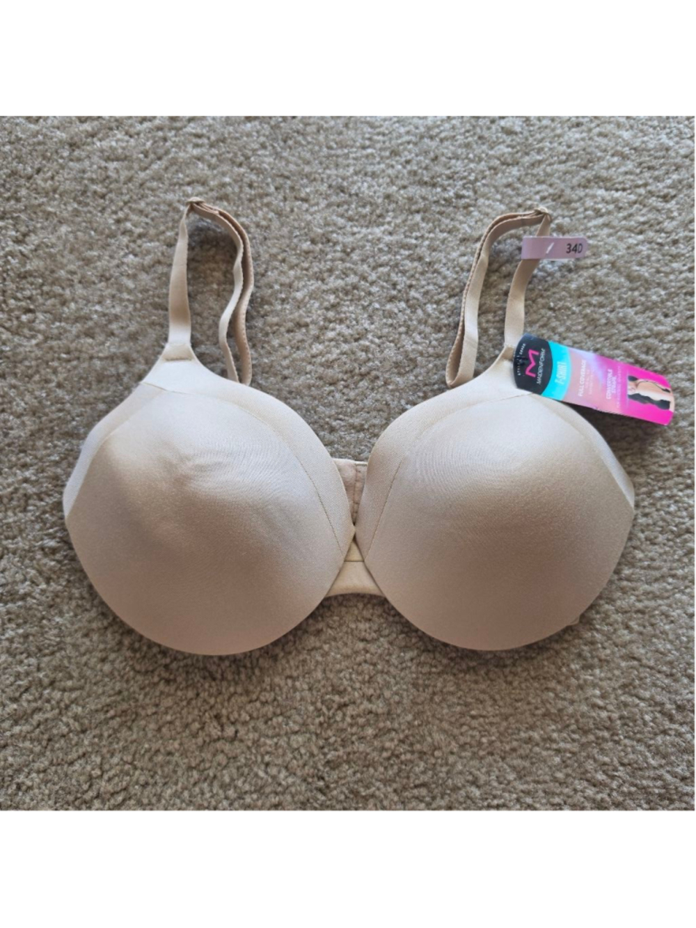 Maidenform Tan Comfort Devotion T-Shirt Bra 34D